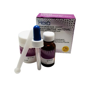 Hexa Restorative Material Reinforced ZOE Cement Powder and Liquid Kit