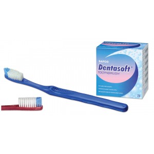 Safco dentasoft adult angled toothbrush 72/box