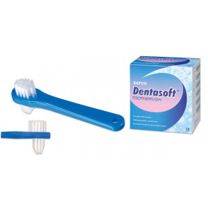 Safco dentasoft denture brush, 12/box