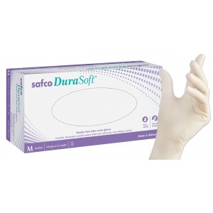 Safco durasoft latex gloves 100/box