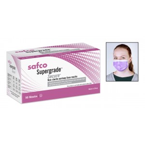 Supergrade secure earloop masks 50/box