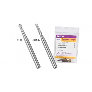 Surgical length bur #2 ra round 5/pack