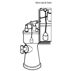 Wick Cap and Chain (for Hanau™ Alcohol Torch)