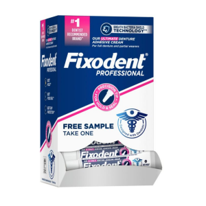 Fixodent Gum Care Adhesive Cream 0.35oz Tube x 50/Case