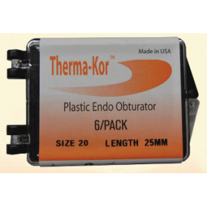 Therma-Kor Plastic Obturator 25mm 6/Pk #30