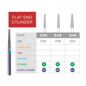 Sabur Flat End Taper Diamond 848-018C 10/Pk