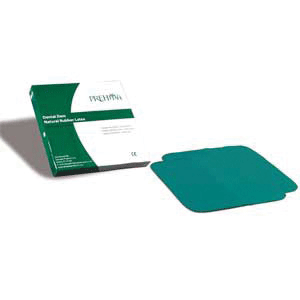 Rubber Dam 5x5 Green 52/Pk Medium