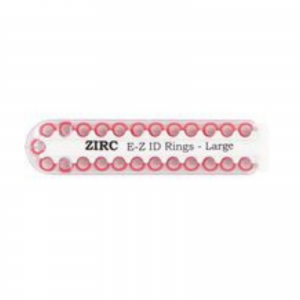 EZ-ID Instrument Rings Large Red 25/Pk