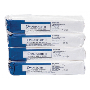 Omnisorb II Non-Woven Sponges N/S 2x2 4-Ply 5000/Case