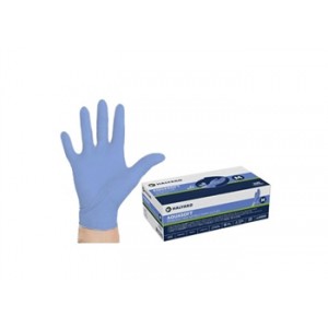 Halyard AQUASOFT Blue Nitrile Exam Gloves 10boxes/case