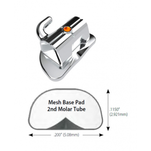 miniPrevail® Buccal Tubes - Single Non-Convertible 2nd Molar