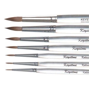 Keystone Kolinsky Ceramist Brushes - Brushes #2