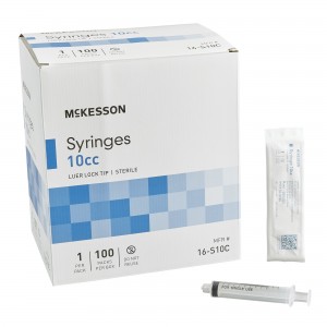 General Purpose Syringe McKesson 10 mL  Luer Lock Tip Without Safety (100/box)