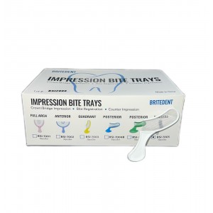 BRITEDENT Sideless Posterior Impression Bite Trays 50/Pk