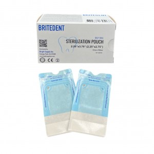 BRITEDENT Self Seal 2.25 x 3.75 Sterilization Pouches 200/Bx