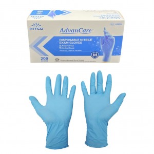 Intco AdvanCare Nitrile Exam Gloves Medium 200/Bx