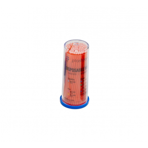 PlastCare USA Micro Applicator Brushes Regular Orange 100/Pk