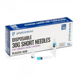 Plastcare USA Disposable Anesthetic Needles 30G Plastic Hub 100/Bx