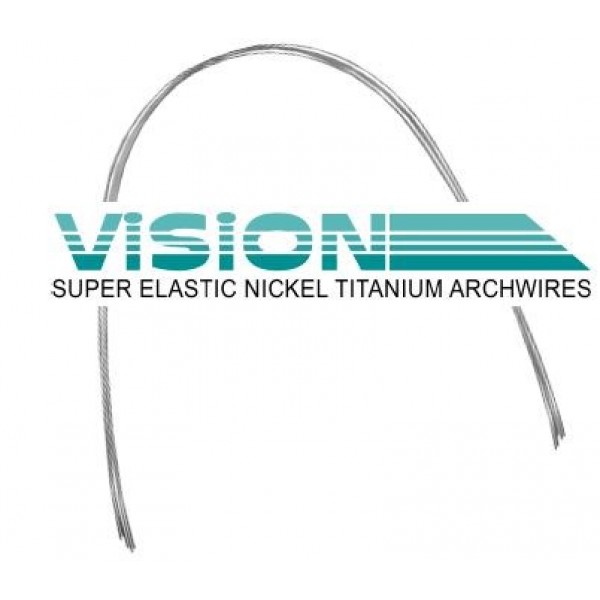 (35ct) Vision Super Elastic Nickel Titanium Archwire, Natural DIMPLED