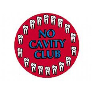 No Cavity Stickers (100 per roll)