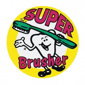 Super Brusher Stickers - 100 per roll