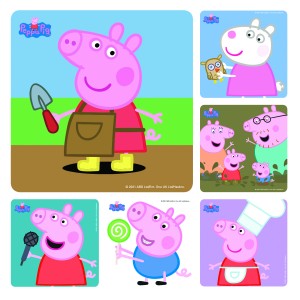 Peppa Pig Stickers - 100 per roll