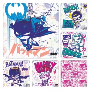 Batman Anime Licensed Stickers (100 per roll)