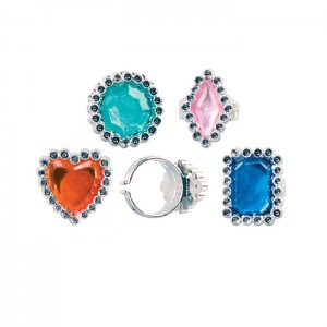 Large Jewel Ring Assorted - 144/pk