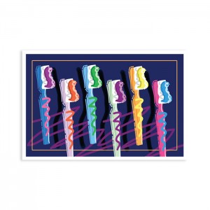 Neon Brush Postcard - 250/pk