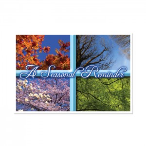 Seasons Window Postcard - 250/pk