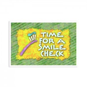 Time For A Smile Check Postcard - 250/pk