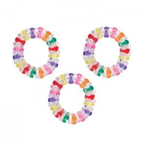 Colorful Tri Bead Bracelets - 48/pk