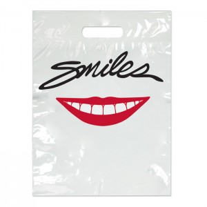 Small Smiles Red Lips Bag - 100/pk