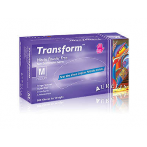 Aurelia Transform Latex Free Nitrile Powder Free TransBlue 200/box