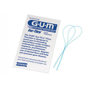 GUM Eez-Thru Floss Threaders 100 Pkg/Box With 5 Threaders In Each Pack