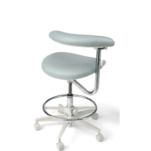 3100 Series Dental Stool - Assistant, Height Range 22"-31" With Ratcheted Body Support