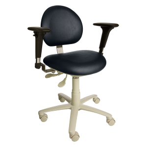 3300 Series Dental Stool - Operator, Height Range 18"-25" With Stationary Arms that Slide & Swivel
