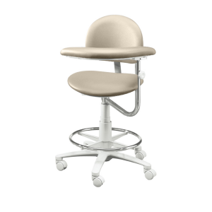 3300 Series Dental Stool - Assistant, Height Range 22"-31" With Ratcheted Body Support
