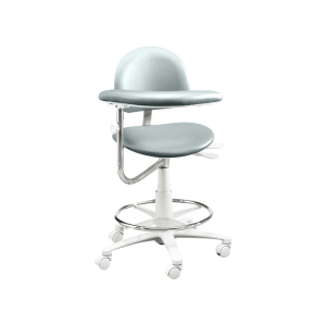 3300 Series Dental Stool - Assistant, Height Range 22"-31" With Backrest, Ratcheted Body Support