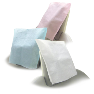 SafeBasics Tissue/Poly Headrest Covers, 10" x 10", Lavender, 500/Pk, 3020