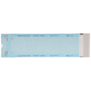 Sterilization Pouch, Class 4, Self-Sealing, Blue Film, 2.75" x 9" 200/Pack, 100529