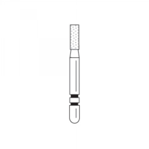 Two Striper Diamond Burs, FG, Flat-End Cylinder, 520.4, 1.4 mm, Coarse, Green, 5/Pk, 2015281