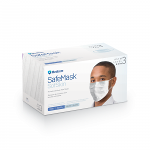 SafeMask SofSkin Level-3 Masks 50/Bx White, 2086