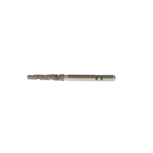 Two Striper TS2000 Spiral Cut Diamond Burs, FG, Round-End Taper, 2004.9, 1.6 mm, Coarse, Green, 5/Pk, 2000049