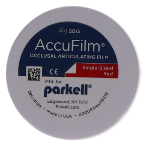 AccuFilm I Single-Sided, Pre-Cut Articulating Film, 20 microns, Red, 280/Pk, S015