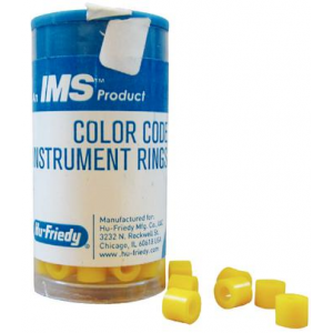 IMS Color Code Instrument Rings, Yellow, 50/Pk