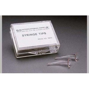 Coe Impression Material Syringe Tips, Plastic, Type A, Slow Curve, 25/Pk, 159225