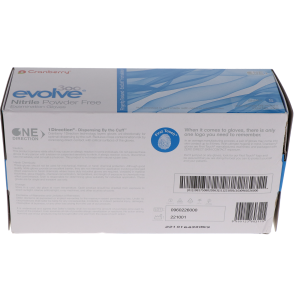 Evolve 300 Nitrile Exam Gloves, Powder-Free, 300/Box