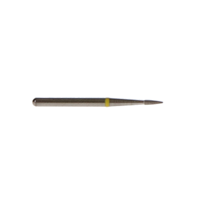 NTI Diamond Burs, FG, Flame, # SF889, 0.9 mm, Extra Fine, Yellow, 5/Pk, SF889-009