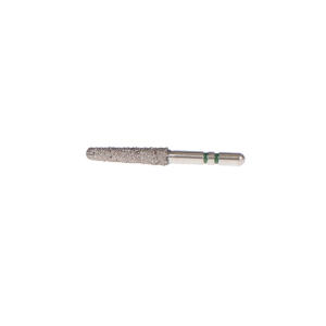 Two Striper Diamond Burs, FGSS, Short Cut, Round-End Taper, 780.9 S, 2.1.0 mm, Coarse, Green, 5/Pk, 2015906